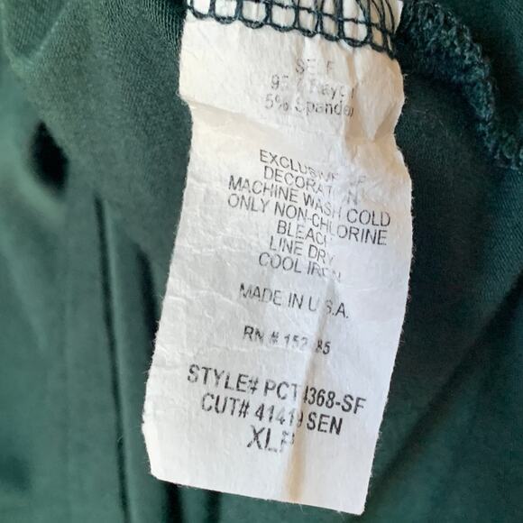 Papermoon Dark Green Blouse Ampton Back Detail Size XLP - Picture 9 of 14